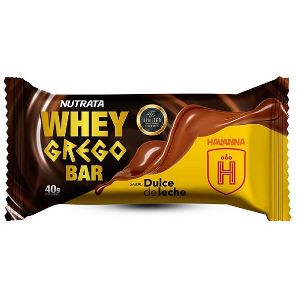 Barrinha De Whey Grego Bar Sabor Doce De Leite 40g - NUTRATA