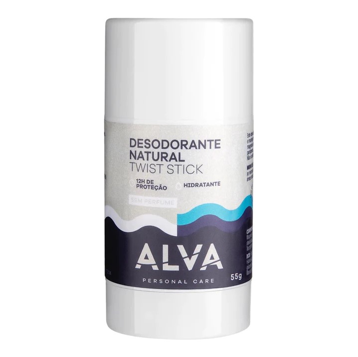 Desodorante Natural Twist Stick - Sem Perfume 55g - ALVA