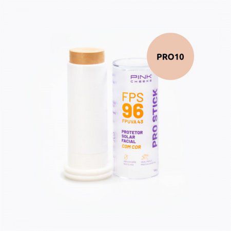 Protetor Solar Facial - Cor Pink Cheeks Pro Stick FPS 96 FPUVA 43 Pro10 - 14 g