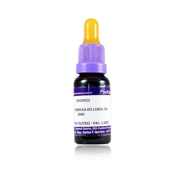 Formula Do Lugol 5% 20ml - BELLADONA