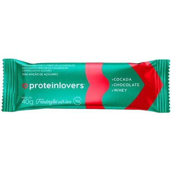 Barrinha de Proteína Sabor Cocada e Chocolate 40g - PROTEINLOVERS