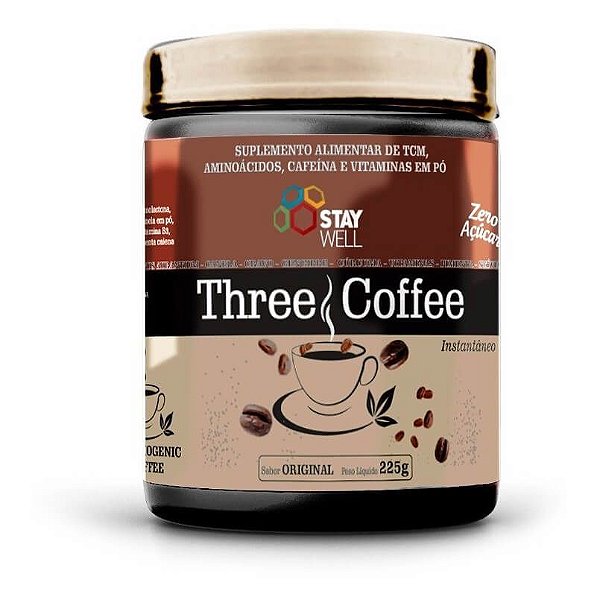 Café Termogênico Three Coffee 225G - STAY WELL