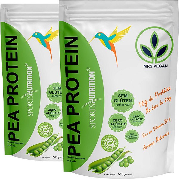 Proteina Vegetal Vegana Pea Protein 600g Baunilha - STAY WELL