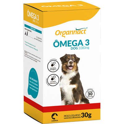 Suplemento Vitamínico Ômega 3 Dog 1000 mg - Organnact
