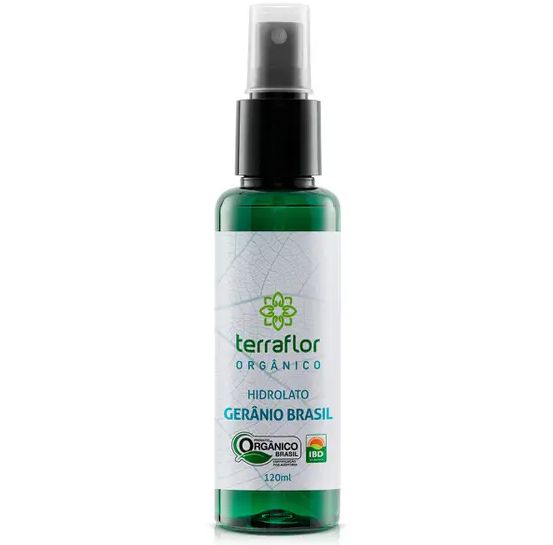 Hidrolato Geranio Brasil Organico 120ML - TERRAFLOR