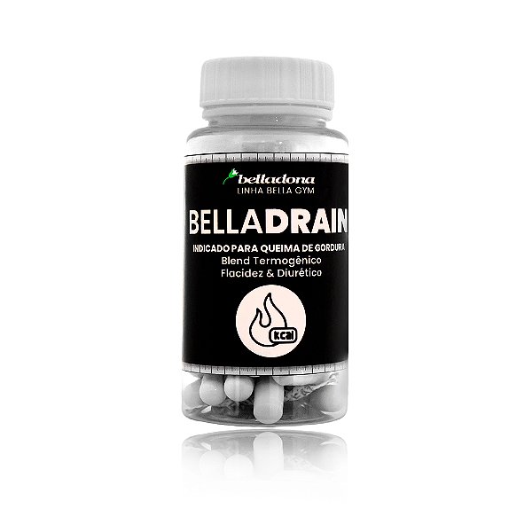 BellaDrain - Linha BellaGym - 60 cápsulas - Belladona