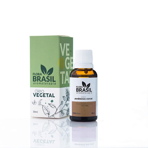 Oleo Vegetal Puro de Amendoa Doce - 30ml - Flora Brasil