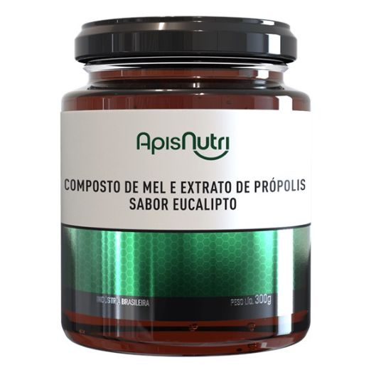 Mel Própolis, Eucalipto, Agrião e Copaiba 300G | APISNUTRI