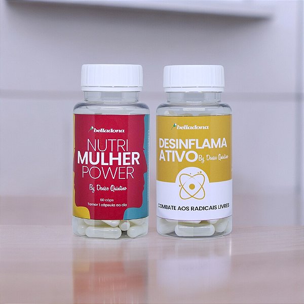 Kit - Nutri Mulher Power + Anti-Inflama Ativo - Belladona