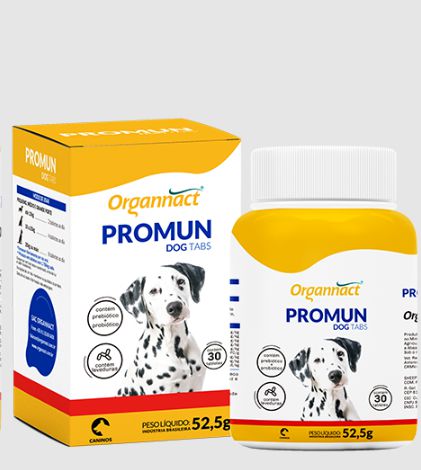 Suplemento Natural Promun Dog Tabs Organnact - 52,5g