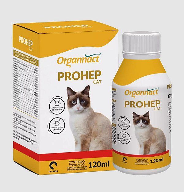 Suplemento Vitamínico Prohep Cat - 120 ml - Organnact