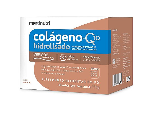 Colágeno Verisol® + Q10 – Sabor Natural - Maxinutri