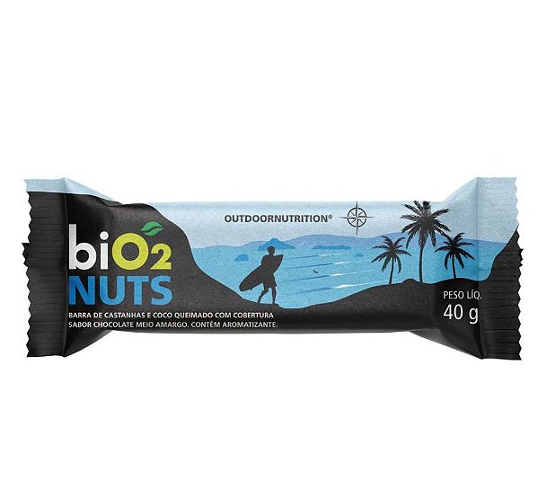 Barra de Proteína Nuts e Coco Queimado biO2 - 40g