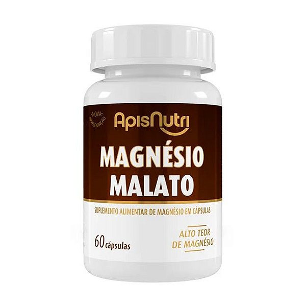Magnésio Malato 550mg 60cáps | APISNUTRI