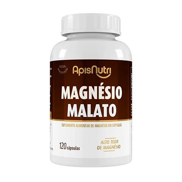Magnésio Malato 550mg 120cáps | APISNUTRI