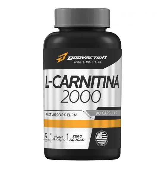 L-Carnitine 2000mg  90cáps - BodyAction