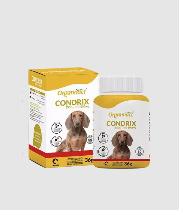 Suplemento Alimentar Condrix Dog Tabs 600 mg - 60 tabs - Organnact