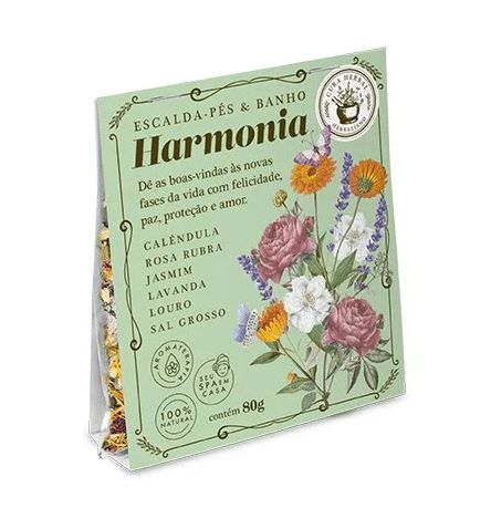 Sais de Banho & Escalda Pés | Harmonia | 80g - Cura Herbal