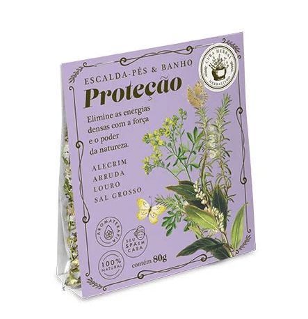 Sais de Banho & Escalda Pés | Proteção | 80g - Cura Herbal