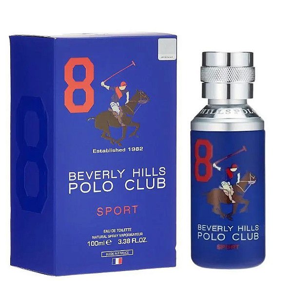 Perfume Beverly Hills Polo Club Men N°8 Sport - Eau de Toilette Masculino -100ml