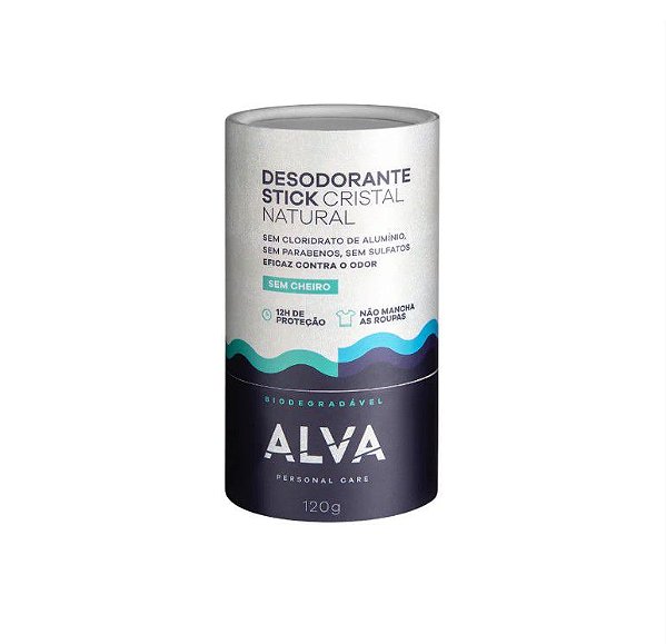 Desodorante Cristal Stick Biodegradavel - Personal Care 120g - ALVA