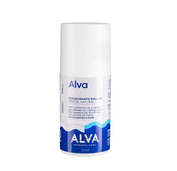 Desodorante Roll on Natural Sem Perfume 70 ml - ALVA