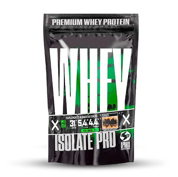 Whey Isolate Pró - Sabor Chocolate Premium 908g - Sports Nutrition