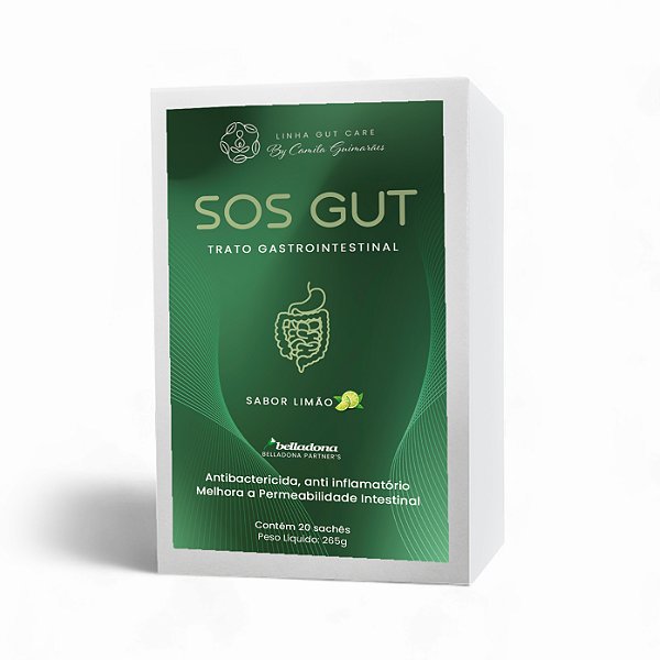 SOS GUT | 20 sachês | Linha Gut Care by Nutri Camila Guimarães
