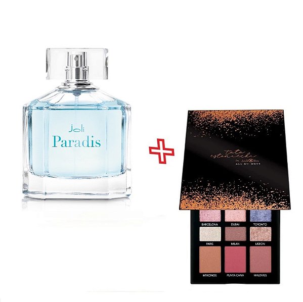 Parfum Joli Paradis 100ml + Paleta de Sombras/Blushes Tata Estaniecki  by Joli Joli