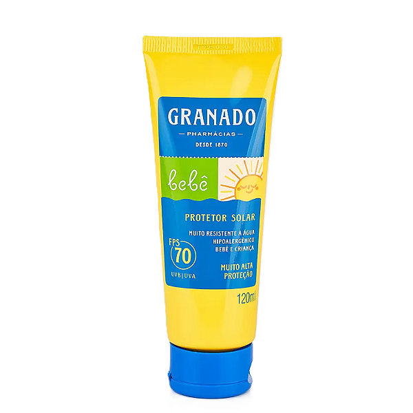 Protetor Solar FPS70 Hipoalergênico p/ Bebês - 120ml - Granado