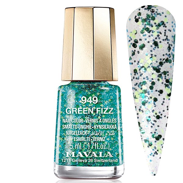 Esmalte com Brilho 5ml - Coleção Fizzy Cor: 949 GreenFizz - Mavala