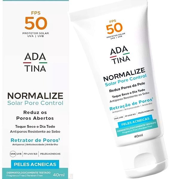 Protetor Solar Normalize Pore Control - FPS50/12hs - 40ml - Ada Tina