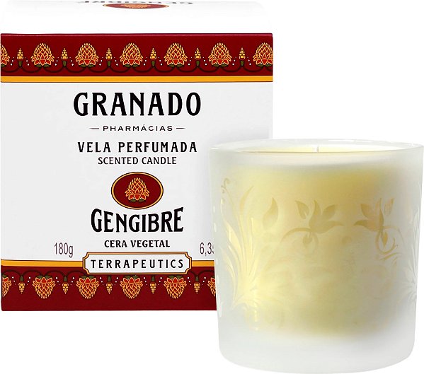 Vela Perfumada Terrapeutics Gengibre 180g - Granado