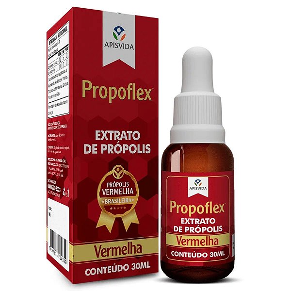 Extrato de Própolis Vermelha 11% - Propoflex - 30ml - Apisvida
