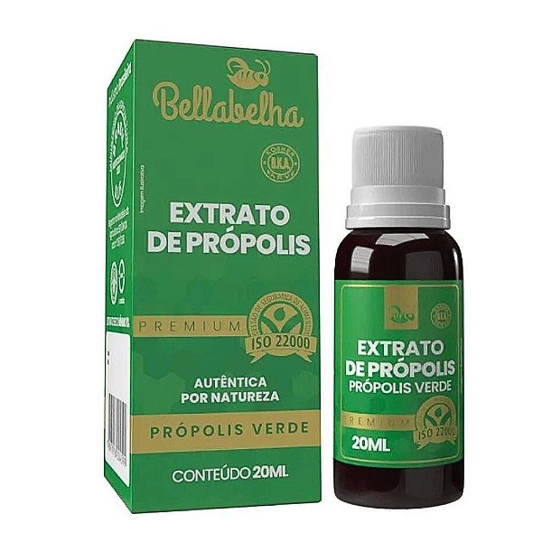 Extrato de Própolis Verde 11% Premium - 20ml - Bellabelha