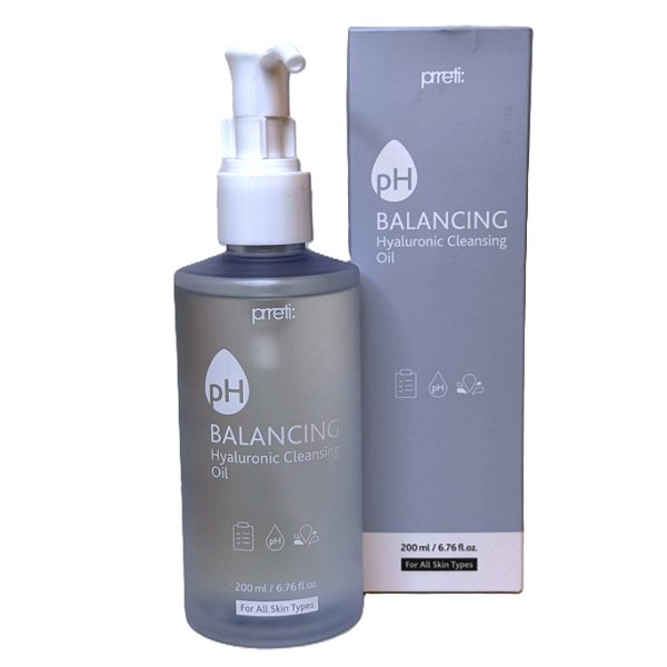 Hyaluronic Cleasing Oil | Demaquilante e Balanceador de PH 200ml - Prreti