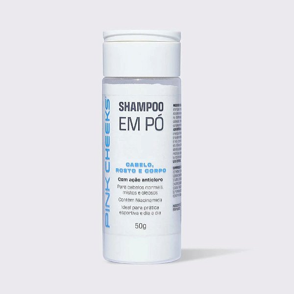 Shampoo em Pó 3 em 1 | Cabelo Rosto e Corpo 50g - Pink Cheeks