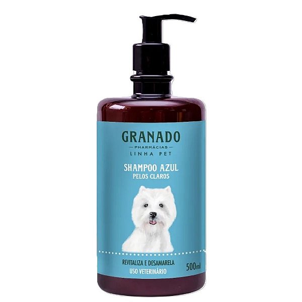 Shampoo Pet | Azul p/ Pelos Claros 500ml - Granado