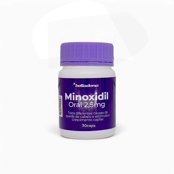 Minoxidil Oral 2,5 mg - Trata a Queda e Estimula o Crescimento Capilar - Belladona