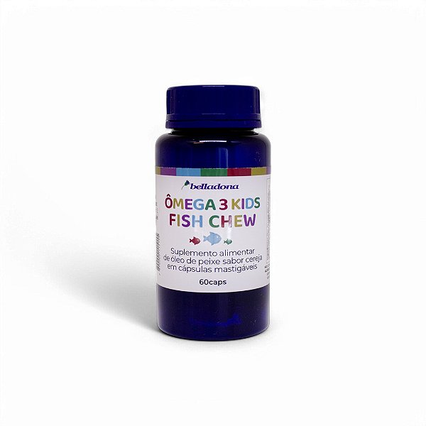 Ômega 3 Kids 450mg | Peixinhos Mastigáveis 60 cáps -  Belladona