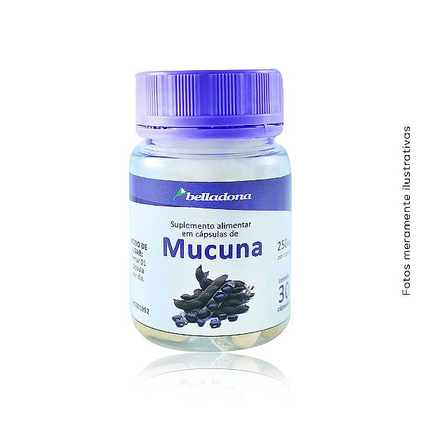 Mucuna 250mg/cápsula - 30 cáps - Belladona