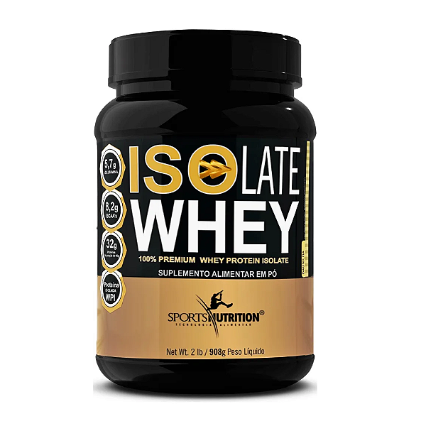 Whey Isolado | Isolate 32g de proteína por dose - Sabor Baunilha 908g - Sports Nutrition