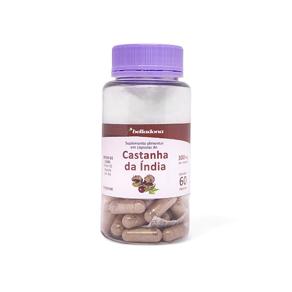 Castanha da Índia 300mg | 60 doses - Belladona