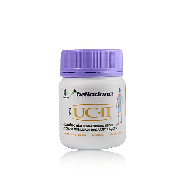 UC-II Colágeno Não Desnaturado TIPO II - 40mg - 30 cápsulas