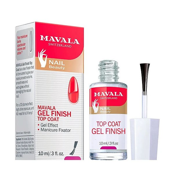 Finalizador de Efeito Gel - Finish Top Coat 10ml - Mavala