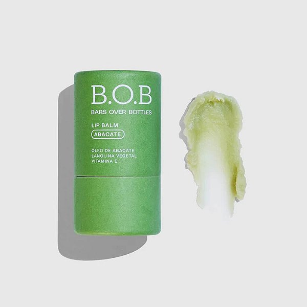 Hidratante Labial de Abacate BOB 10G | Balm Labial Natural e Vegano