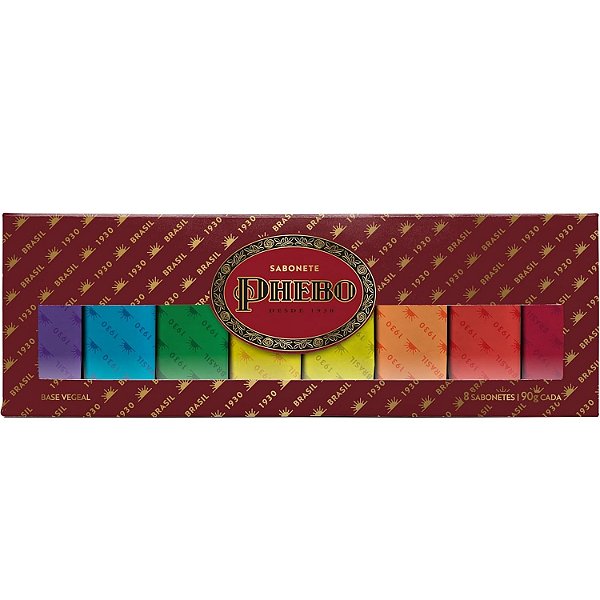 Caixa Sabonete de Glicerina Vinho - 8 un 90g - PHEBO