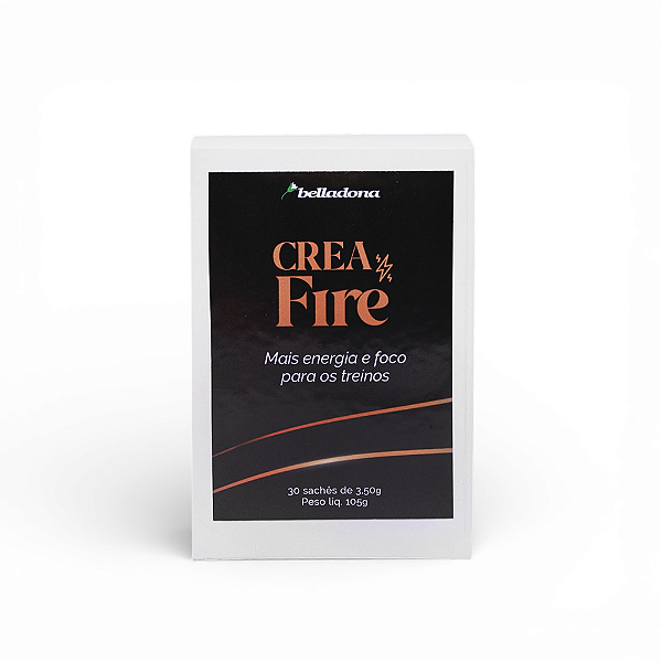 Crea Fire Creatina 3g – Energia, Foco e Desempenho Físico | 30 Sachês