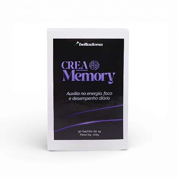 Crea Memory Creatina 3g – Performance Mental e Desempenho Diário – 30 sachês