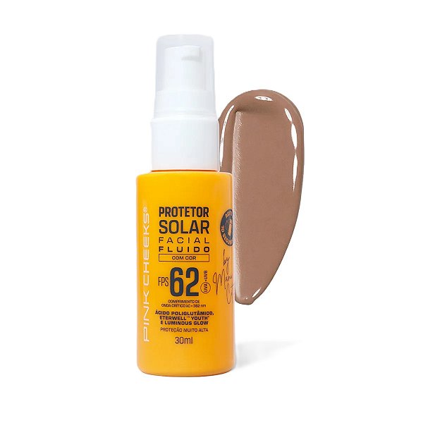 Protetor Solar Facial Fluido FPS62 (Cor 30) 30ml - Pink Cheeks